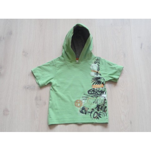 Palomino groen hooded t-shirt "safari, jungle" mt 92