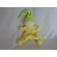 Collega Welsprekend kroeg Tiamo De Kandeel lappenpopje tutpopje badstof geel groen 26 cm