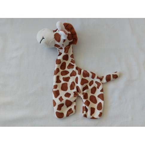 Zwitsal knuffeldoekje velours giraffe beige bruin vlekken 22 x 13 cm