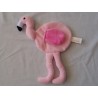 Zwitsal knuffeldoek tuttel velours roze flamingo 24x20 cm