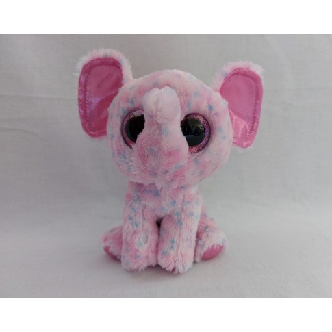 TY Beanie Boo knuffel roze pluche glans stof olifant Ellie 15 cm